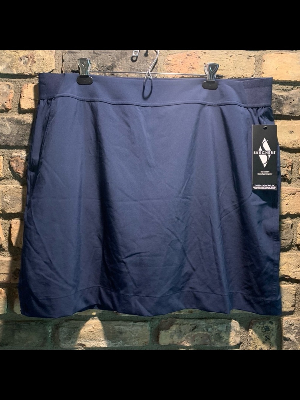 Skechers Women's Dark Navy GO WALK athletic  A-Line Skirt NWT 2XL